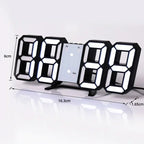 3D LED Digital Wall Clock