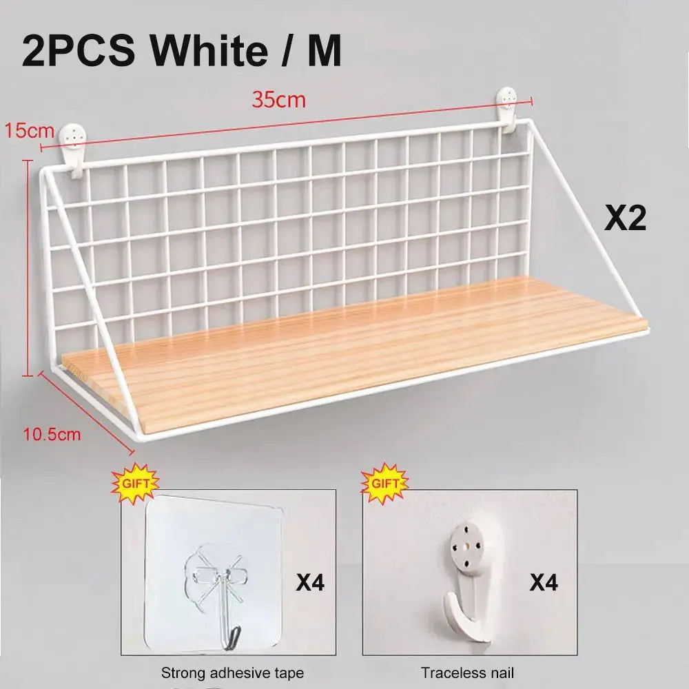 Drill-Free Wall Shelves