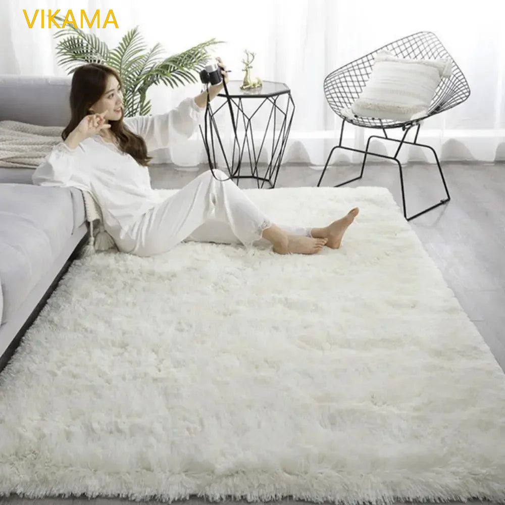 Soft Washable Silk Wool Rug