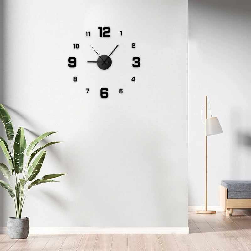 DIY Frameless Wall Clock