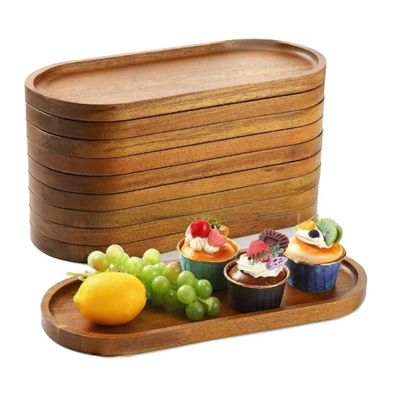 Solid Wood Food Tray