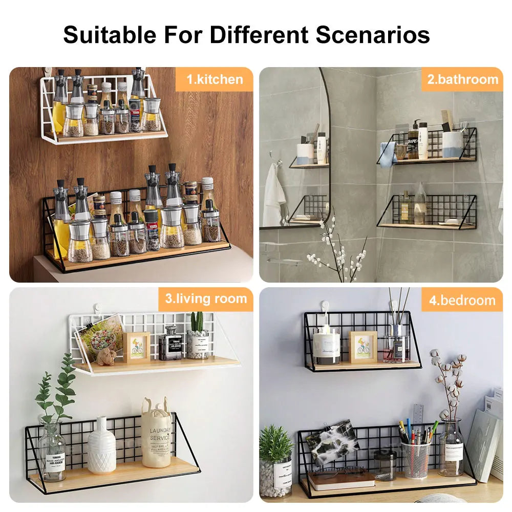 Drill-Free Wall Shelves