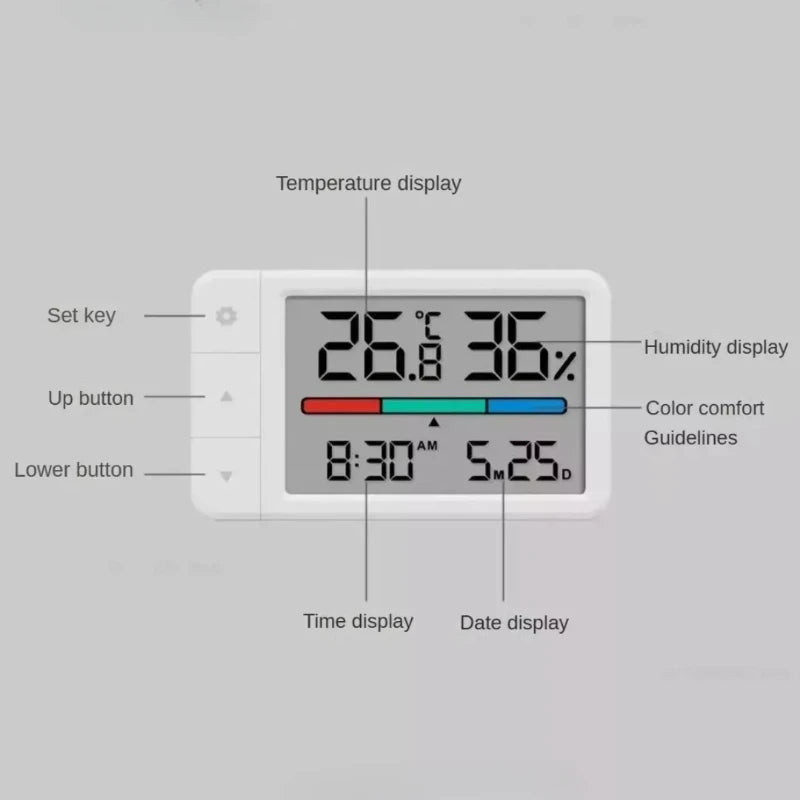Xiaomi Smart Thermometer Hygrometer Clock