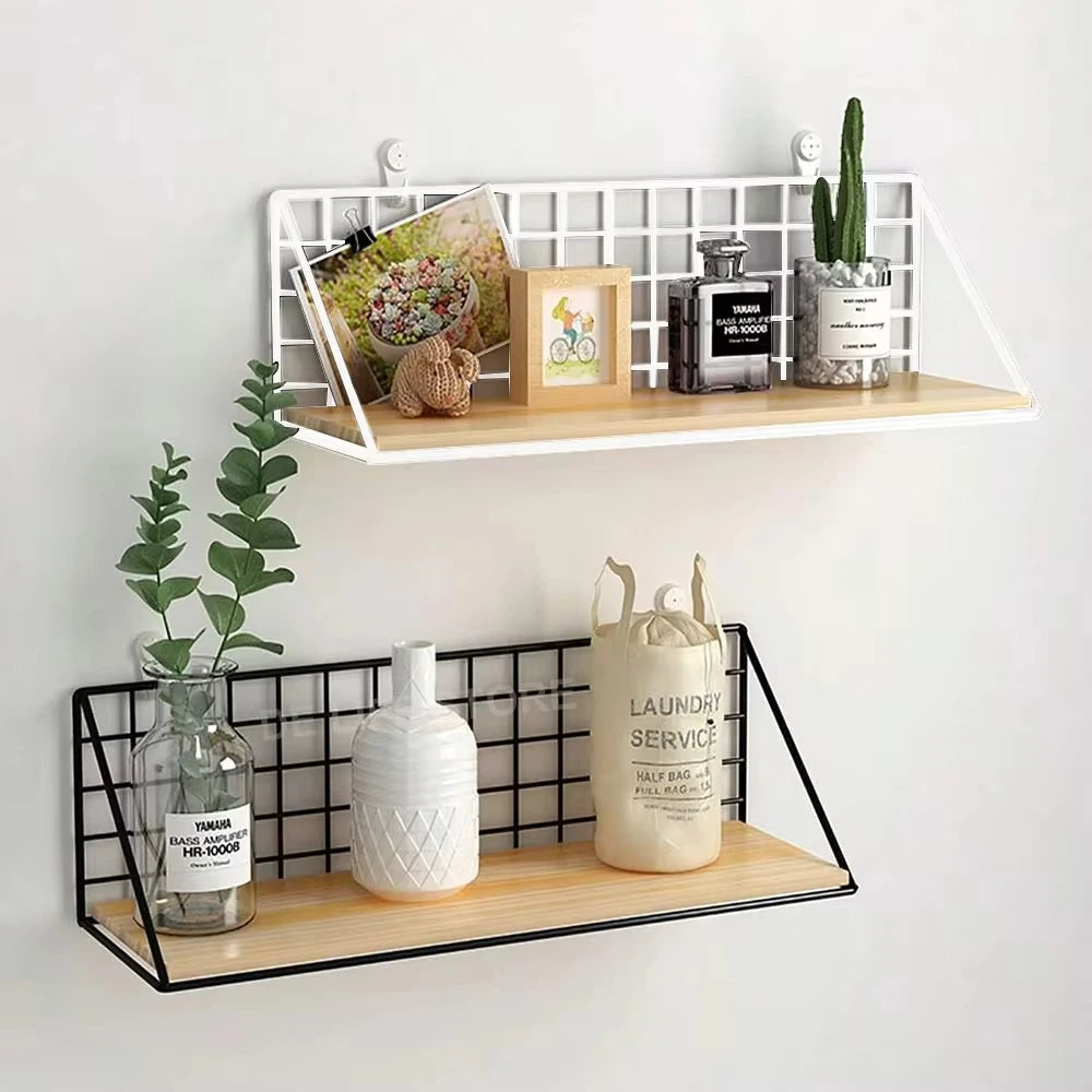 Drill-Free Wall Shelves