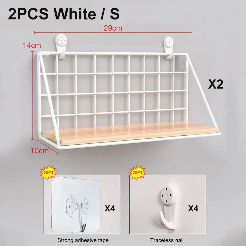 Drill-Free Wall Shelves