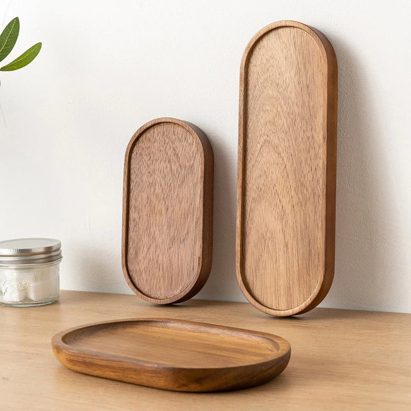 Solid Wood Food Tray